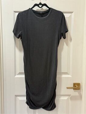 Express Women’s Black Short-Sleeve T-Shirt Dress, Size Small